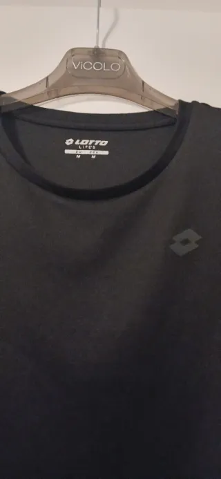 Maglia sportiva Lotto nera taglia M