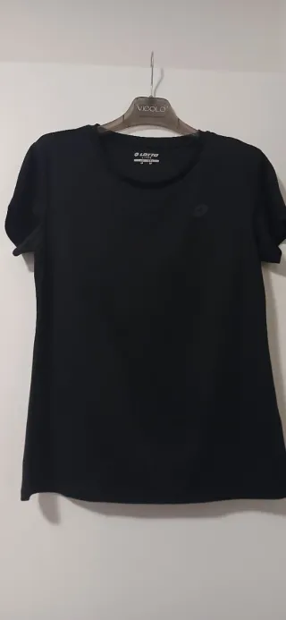 Maglia sportiva Lotto nera taglia M