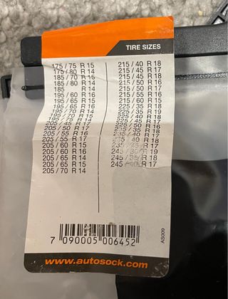 Fundas Textil Ruedas AutoSock 645