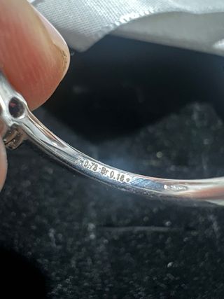 Anillo Crivelli Oro Blanco 18kt Zafiro 0.78ct