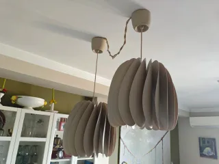 Lámpara de techo beige