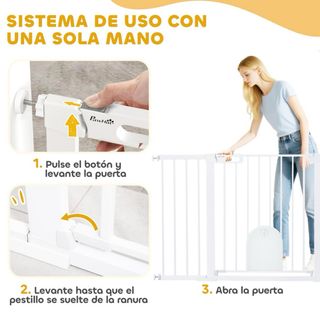 Puerta de seguridad para bebés/mascotas