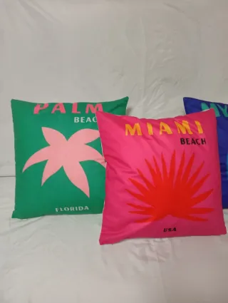 4 Fundas Cojín Diseño Islas Glamurosas