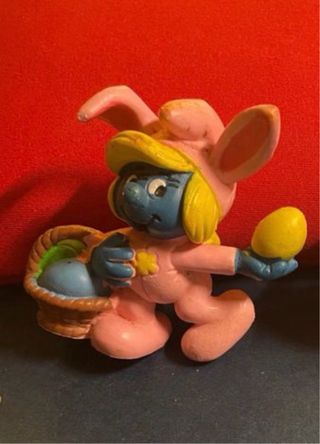 Pitufina Pascua Huevo Cesta