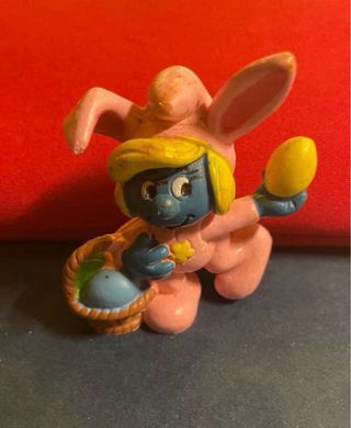 Pitufina Pascua Huevo Cesta