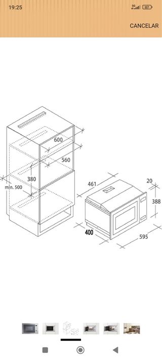 Microondas Candy 25litris Sin Estrenar