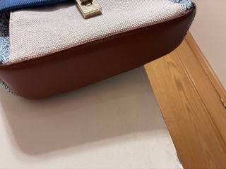 Bolso Parfois azul y blanco