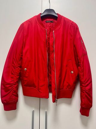 Chaqueta bomber roja