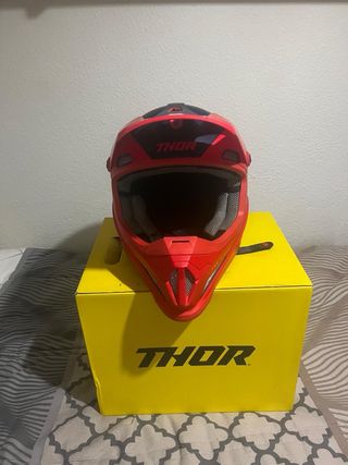 Casco Motocross/Enduro Thor Rojo/Azul