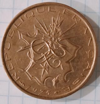 Moneda 10 Francos 1975 Mathieu París