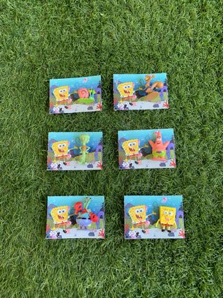 Detalle cumple. Muñecos Bob Esponja