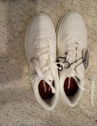 Tênis Pullebear Branco Plataforma