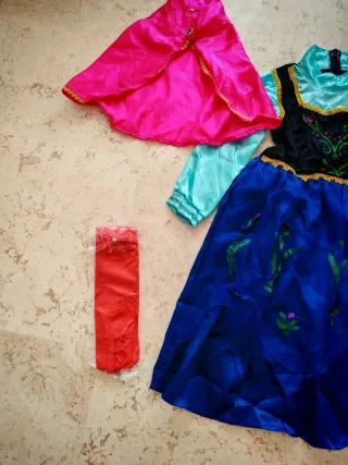 Disfraz de princesa Anna de Frozen de Disney. Cosp