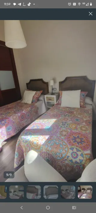 Habitación juvenil completa 2 camas 90 + cabeceros