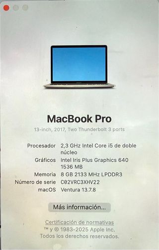 MacBook Pro Apple Gris Espacial