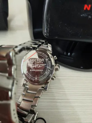 Orologio Sector Cronografo Blu Argento