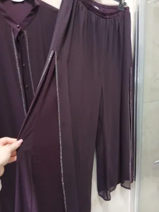 Completo elegante donna viola