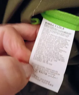 Bolso shopper verde oliva