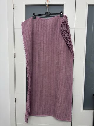 Alfombra mullida rosa/morada