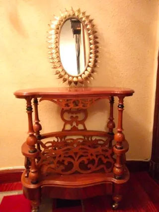 ANTIGUO ESPEJO RAYOS DE SOL MARCO BRONCE LUIS XVI