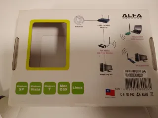 Adaptador USB WiFi ALFA AWUS036NH Largo Alcance
