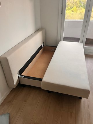 Sofá Cama Beige 2 Plazas