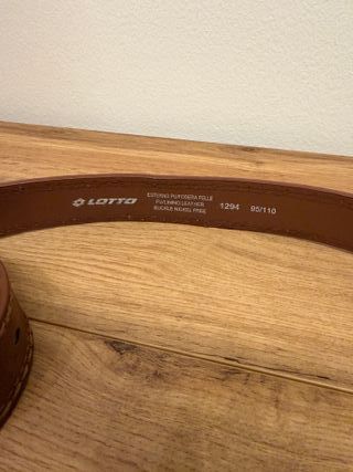 Cintura Lotto Marrone Pelle 95/110