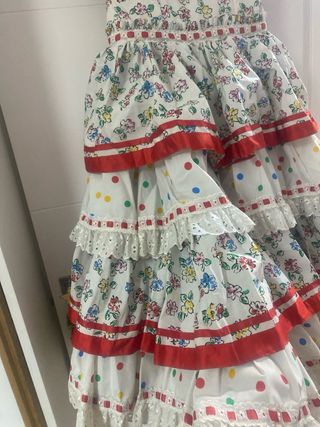 Vestido Flamenca Multicolor talla 7 años