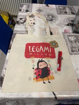 Borsa Legami Milano e 2 penne coccinella