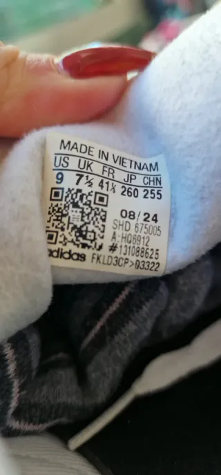 Adidas Gazelle Negras y Blancas Talla 41