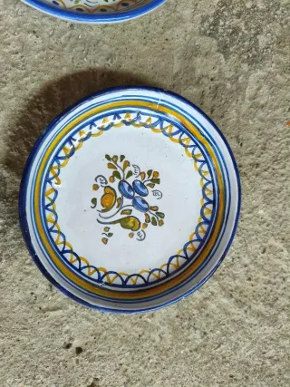2 Platos Decorativos Cerámica