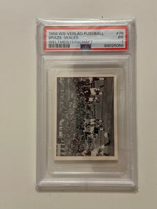 1958 WS-Verlag Brazil-Wales #76 Pelé Rookie PSA 1