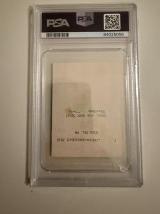 1958 WS-Verlag Brazil-Wales #76 Pelé Rookie PSA 1