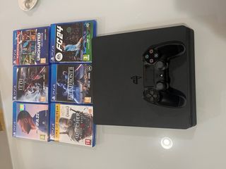 PS4 Slim 500GB + Mando + 6 Juegos