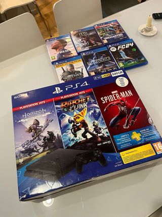 PS4 Slim 500GB + Mando + 6 Juegos