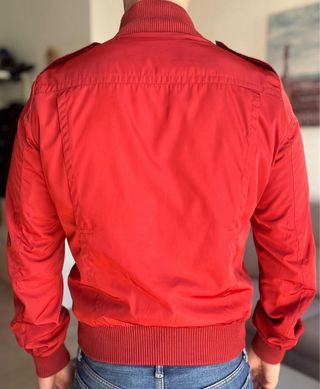 Giacca bomber rossa uomo