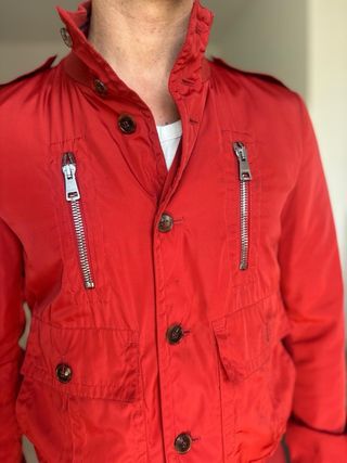 Giacca bomber rossa uomo