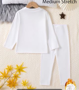Conjunto térmico infantil blanco 3-4 años