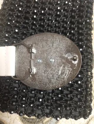 Fibbia vintage aquila bandiera USA