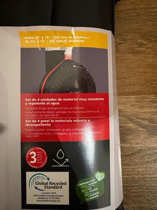 4 Fundas para Neumáticos 16-19”