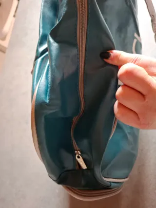 Borsone viaggio a mano/borsa palestra blu turchese