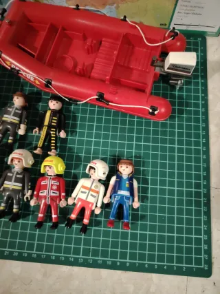 Playmobil Rescate Barco y lancha. Muñecos