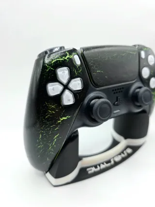 Mando PS5 Dualsense Personalizado Negro y Verde