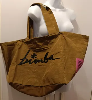 Bolso shopper color caqui