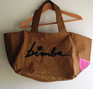 Bolso shopper color caqui