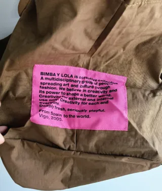 Bolso shopper color caqui