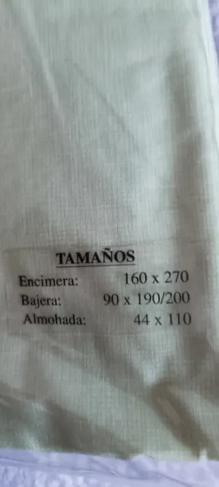 Juego Sábanas SERENA Cama 90