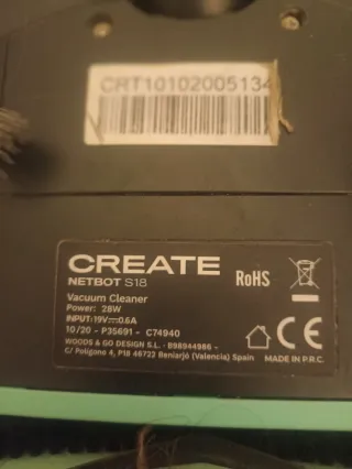 Robot aspirador Create Netbot S18