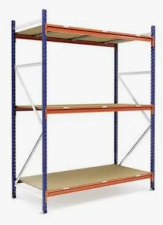 Estantería Metálica Azul y Naranja