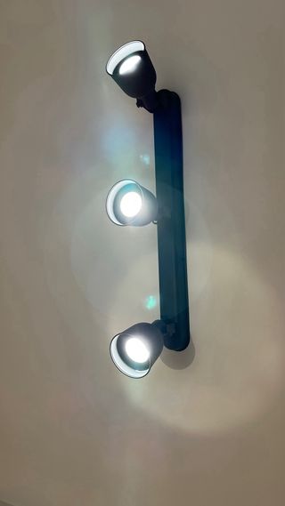 Foco techo IKEA 3 focos gris oscuro